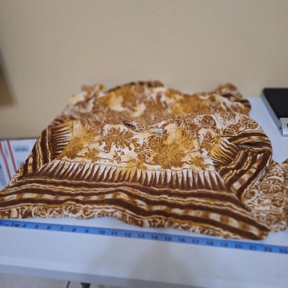 Avenue Womens Boho Floral Print Dress Size 16 Tall Retro Hawaii Tropical - Picture 7 of 11